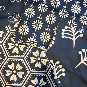 Floral Cushion Covers 45x45cm (set of 4) Blue / Teal / Yellow - Picture 1 of 28