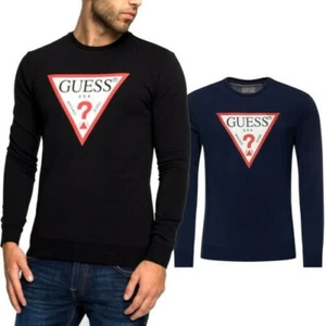 GUESS Sudadera Hombre Stretch Elástica Logo Frontal Sweat M0YQ37K7ON0 - Picture 1 of 9