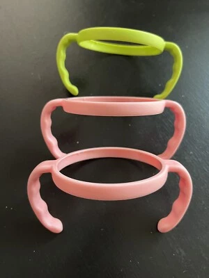 Baby Feeding Bottle Trainer Easy Grip Plastic Handles Holder for Comotomo 3 Lot - Image 1 of 4