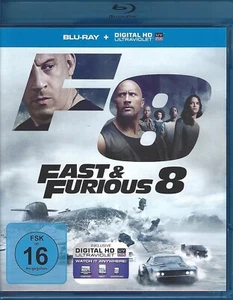 FAST & FURIOUS 8 -Action mit VIN DIESEL & THE ROCK -Blu Ray -NEUWERTIG - Imagen 1 de 2