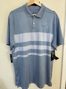 Nike Vapor Stripe Men Polo Shirt Blue BV0474 460