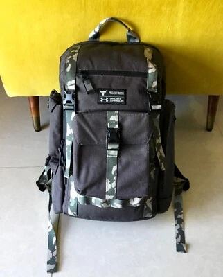 Mochila Under Armour X Project The Rock Regimiento USDNA Viaje Escuela Gimnasio Deportes Foto 1 de 4
