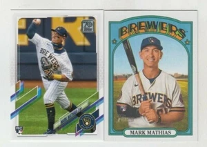 (18) Mark Mathias 2021 TOPPS HERITAGE HIGH # + 2021 TOPPS SERIES 2 ROOKIE - Picture 1 of 1