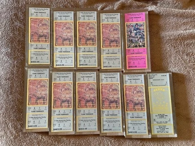 (11) Boletos de peso de papel de carreras de caballos numerados acrílicos ¡¡Nuevos recubiertos pesados!!! Foto 1 de 2