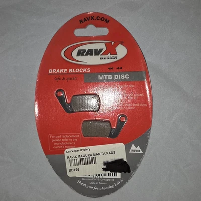 Bloques de freno de diseño Ravx disco MTB Magura Marta cerámica, NOS Foto 1 de 2