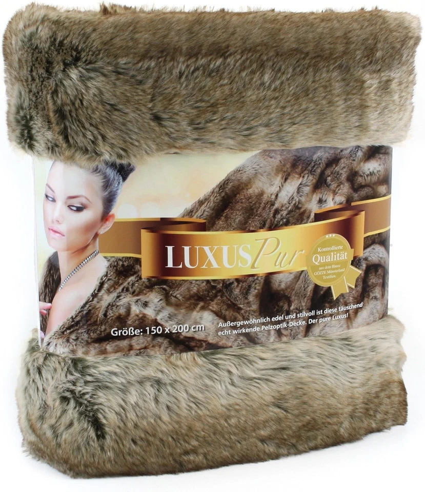 - Coperta, Effetto Pelliccia, Design Orso Bruno, Microfibra, 150 X 200 Cm - Orso - Immagine 1 di 4