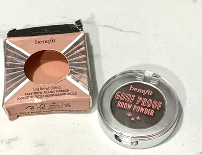 Polvo para cejas Benefit Goof Proof fácil llenado de cejas # 6 negro suave fresco nuevo en caja leer Foto 1 de 3
