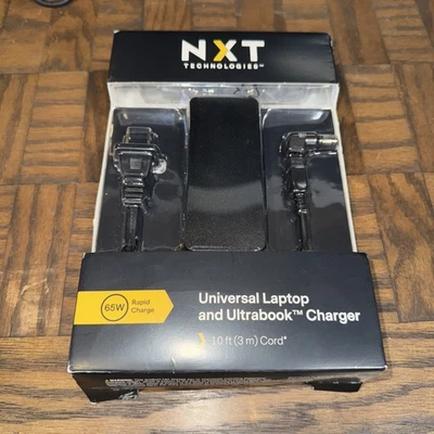 NUEVO NXT Technologies 65W Universal Portátil y Ultrabook Cargador Rápido Cable de 10 ft Foto 1 de 2