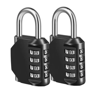 Combination Lock, 4 Digit Padlock for School Gym Sports Locker, Fence, Toolbo... - Picture 1 of 7