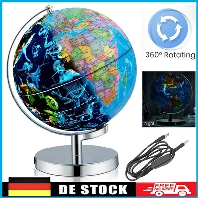 Tischglobus Schülerglobus Lernglobus Weltkugel Globus Ø 25 cm politische Karte - Bild 1 von 4