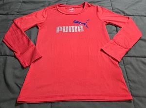 Puma Dry Cell Jungen Jugend Medium (8-10) Langarm Sport Shirt Oberteil rot - Bild 1 von 12