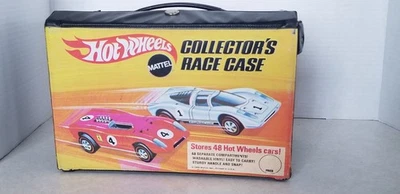 Mattel Hot Wheels 1969 48 carros vinilo coleccionista estuche de carreras con 4 bandejas Foto 1 de 4