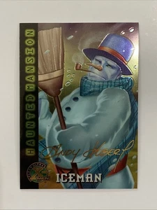 1995 X-Men Fleer Ultra Chromium Haunted Iceman Gold Signature Series #94 - Foto 1 di 2