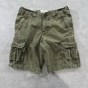Pantalones Cortos Abercrombie & Fitch Carga Pesada Verde Ejército Hombres Talla 30 Y2K De Colección Envejecidos - Imagen 1 de 20