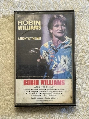 Robin Williams - A Night At The Met (Cassette Tape, 1986) Stand Up Comedy  - Image 1 of 3