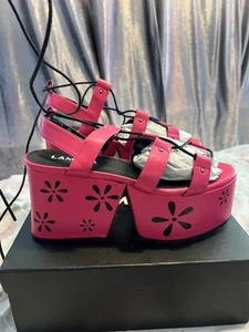 Lamoda Pink Size 6 “Flawless Chunky Platform Sandals - Picture 1 of 13
