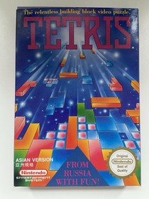 Sistema de entretenimiento Nintendo NES Tetris ASI versi&oacute;n asi&aacute;tica CIB caja original manual
