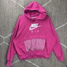 Sweat à capuche femme en maille polaire Fireberry Nike Air Pull Down String taille moyenne M