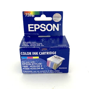 EPSON S020049 Color Ink Cartridge for Stylus 820 1500 Color IIs Genuine - Picture 1 of 3
