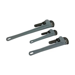 Juego de 3 llaves de tubería de aluminio, 14", 18", 24", llave de plomería ajustable, forjada por gota - Imagen 1 de 4