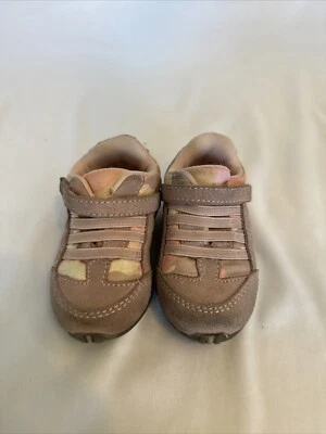Zapatillas sin cordones Teeny Toes Infantil Niña Rosa Camufladas con cierre de gancho y bucle Talla 3 Foto 1 de 4