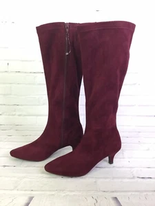 Aerosoles Women's Size 5.5 Afterward Boot Wine Red Fabric Knee High Boots - Picture 1 of 11