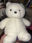 Vintage Dayton Hudson Bear Plush White Furry 17" Large Stuffed Animal Perfect 🤩