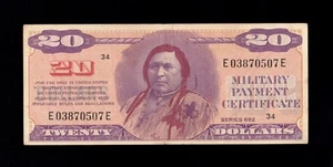 F.C. ESTADOS UNIDOS , 20 $ 1970/73 , B/C+ ( FINE+ ) , M94r . - Imagen 1 de 2