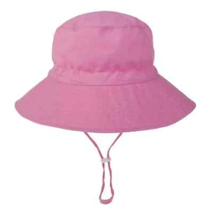 Children Kids Bucket Hat Boys Girls Sunhat UV Protection Summer Beach Cap Cotton - Picture 1 of 9