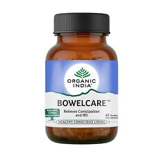 Organic India Bowelcare Veg Capsule | Eases Constipation & Bowel Movement 60 veg
