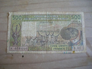 AFRIQUE DE L OUEST  BILLET DE 500 FRANCS (C139) - Imagen 1 de 2