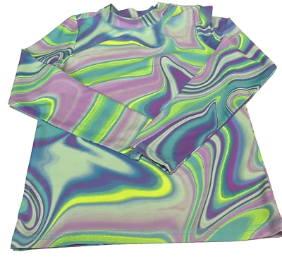 Top protector contra erupciones The Children's Place Girls' Time for Teal Marble M 7 Foto 1 de 4