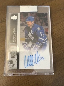 Wendel Clark 2022-23 Upper Deck Clear Cut 2021 22 Set Auto #CC-WC - Picture 1 of 2
