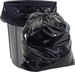 39 Gallon 1.2 MIL Black Drawstring Trash Bags - 33" X 41" - Pack of 40 - for Hom - Picture 1 of 12