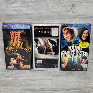 Factory Sealed VHS Lot Apollo 13 Young Frankenstein West Side Story Video Tapes - Picture 1 of 12