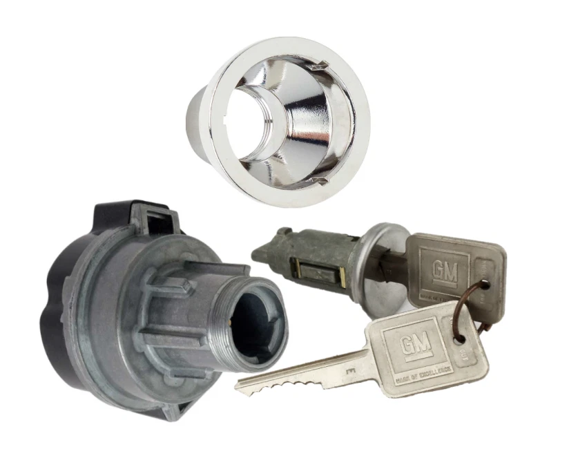 Interruptor de encendido OER, bisel y bloqueo para camioneta pickup Blazer Chevy/GMC 1968-1972 Foto 1 de 4