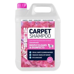 Carpet Shampoo Professional Extraction Cleaner Pet ODOUR REMOVER Child Wool Safe