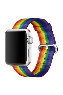Genuine Apple Watch Woven Nylon Strap Band 38mm/ 40mm/41mm - 2017 Pride Edition - Image 1 of 4