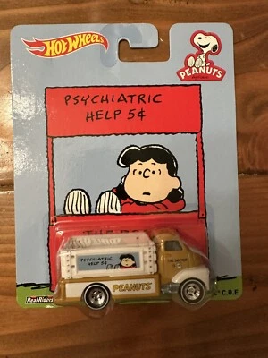 Hot Wheels Peanuts '51 GMC COE Lucy Psychiatric Help Booth Metal Brand New - Изображение 1 из 2