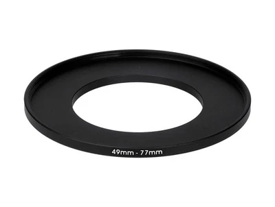 49-77mm Metal Step Up Ring Lens Adapter 49 male to 77mm Filter Thread - UK STOCK - Image 1 of 3