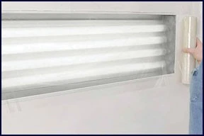 24” x 100’ Continuous Roll Self-adhering Clear Plastic Film - Perforated Every - Image 1 of 1