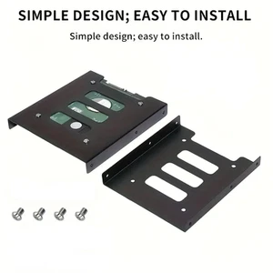 2,5 Zoll SSD HDD Festplatte auf 3,5 Zoll Solid Steel Bay/Tray Halterung - Bild 1 von 9