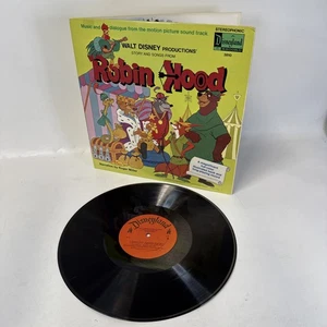 Disco de vinilo Walt Disney Robin Hood LP 3810 de colección Disneyland raro 1973 - Imagen 1 de 10