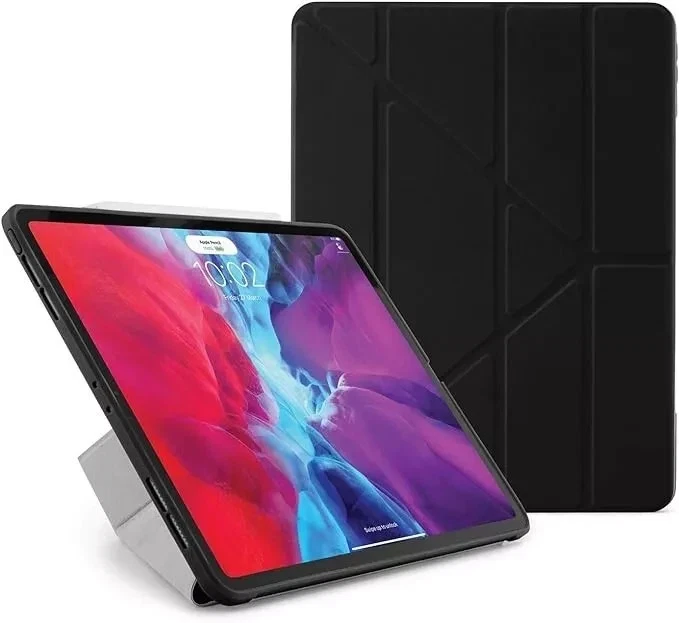 Pipetto Origami iPad Pro Case 12.9" 3rd/4th/5th/6th Gen. | Shockproof BLACK Case