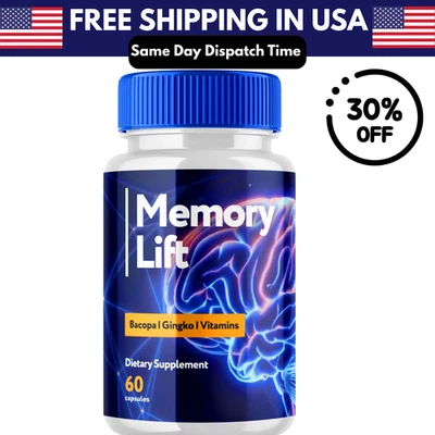 Memory Lift Brain Maximum Support Suplemento Píldoras Fórmula Avanzada 60 Cápsulas Foto 1 de 3