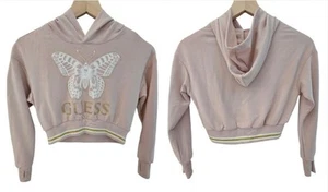 Guess Girls Youth Size 8 Pink Hoodie Sweatshirt - Picture 1 of 2