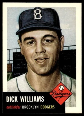 1991 Topps Archives The Ultimate 1953 Set Dick Williams Brooklyn Dodgers #125 - Image 1 of 2