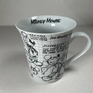 Disney Mickey Mouse Sketchbook Coffee Tea Mug 2008 - Picture 1 of 4