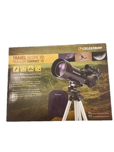 Celestron Compact Travel Scope 70 Portable Refractor Telescope with Backpack - Picture 1 of 4