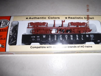 CON-COR HO WISCONSIN CENTRAL 54' GONDOLA w/LOAD #459 NEW IN BOX! - Image 1 of 4